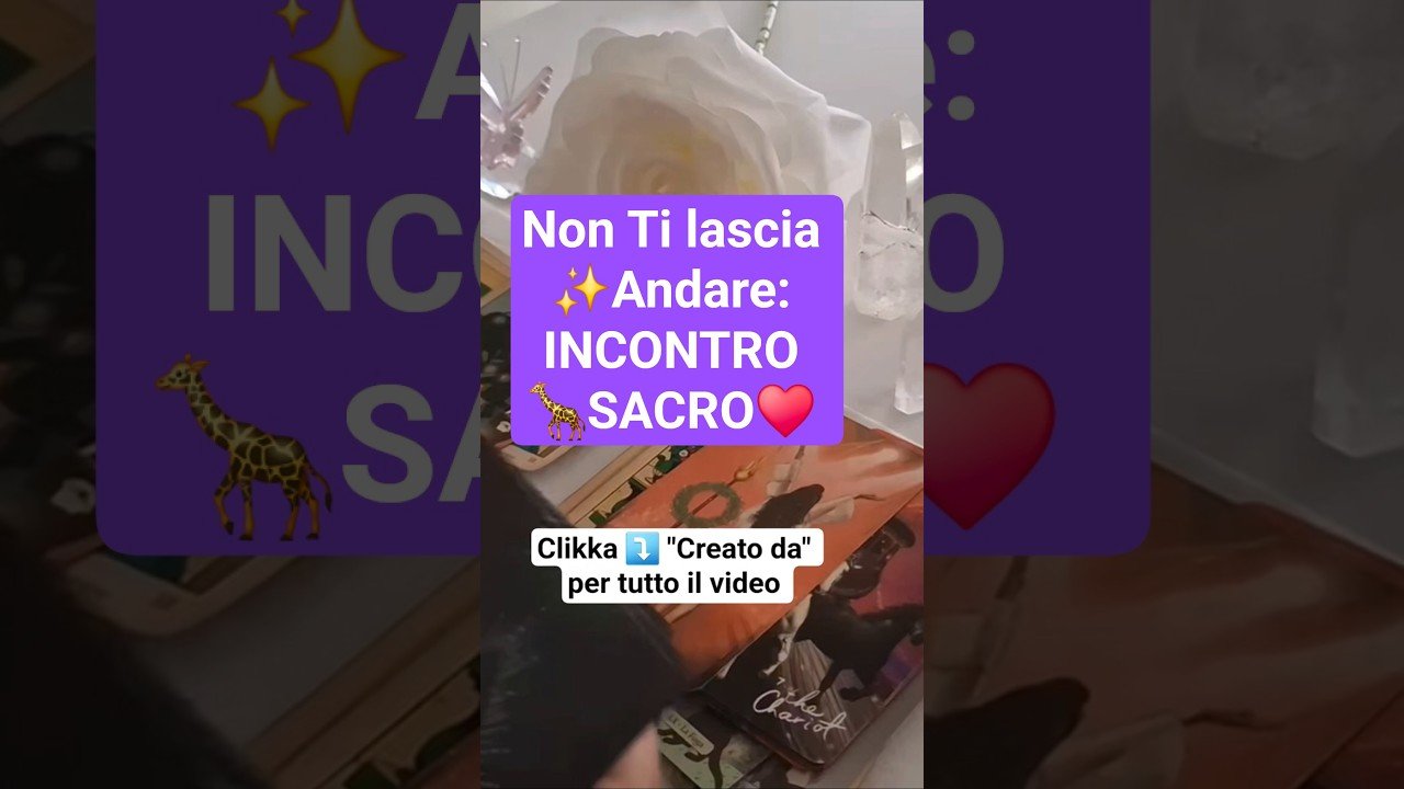 No momento, você está visualizando Non ti lascia andare: INCONTRO SACRO 🌷✨️#shorts #tarocchi #tarot #GoldUnicornART