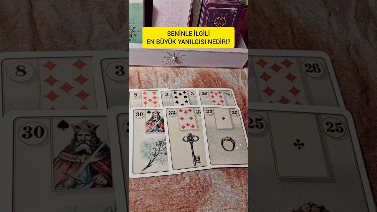 No momento, você está visualizando ONUN SENİNLE İLGİLİ EN BÜYÜK YANILGISI NEDİR⁉️ #tarot #tarotreading