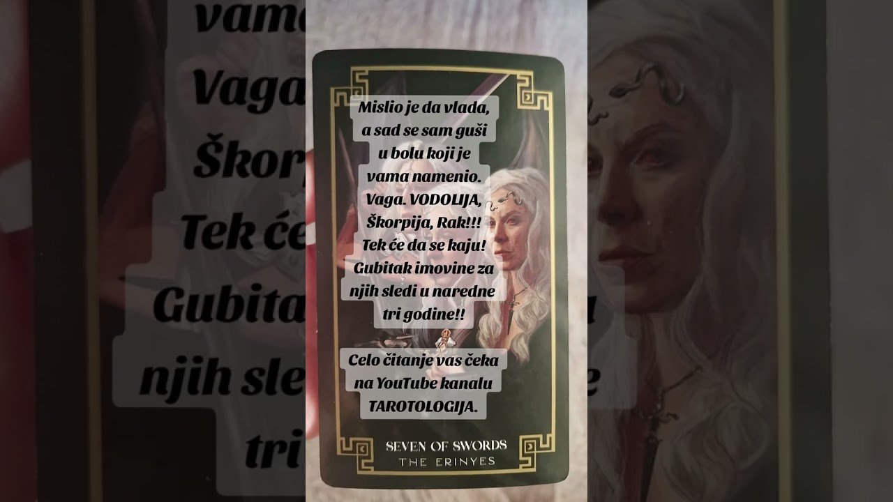 No momento, você está visualizando PORUKA OD OSOBE KOJA VAS JE POVREDILA? Tarotologija #astrologija gy  #horoscope #tarot #tarotologija