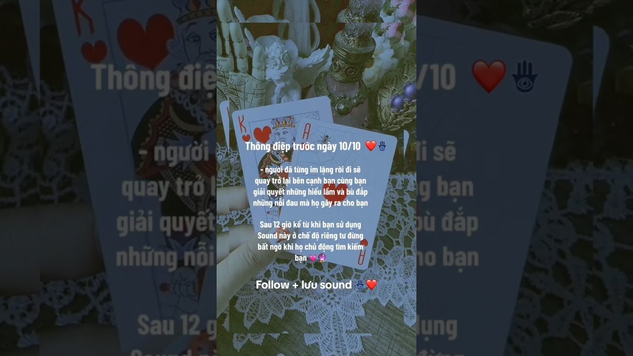 No momento, você está visualizando Tarot: Thông điệp trước ngày 10.10 DÀNH CHO BẠN 🥰 #tarottrending #tarot #thongdiep #vutru #trending