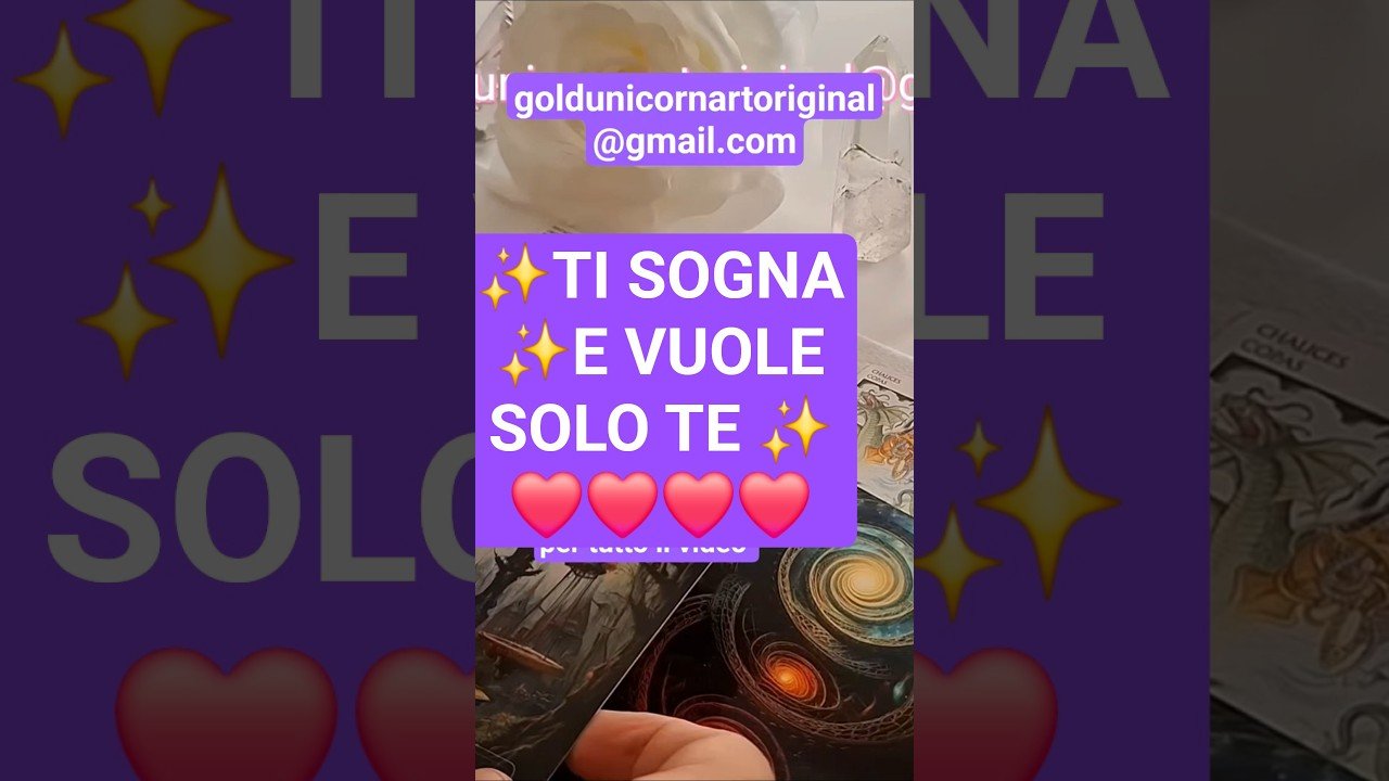 No momento, você está visualizando TI Sogna e Vuole Solo TE ❤️ #GoldUnicornART #tarocchi #tarot