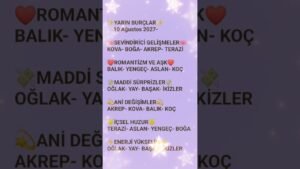 Leia mais sobre o artigo ✨YARIN BURÇLAR✨ #burçlarhakkında #eyemsa #astroloji #burçlar #astrolojiyorumu #enerji #tarot