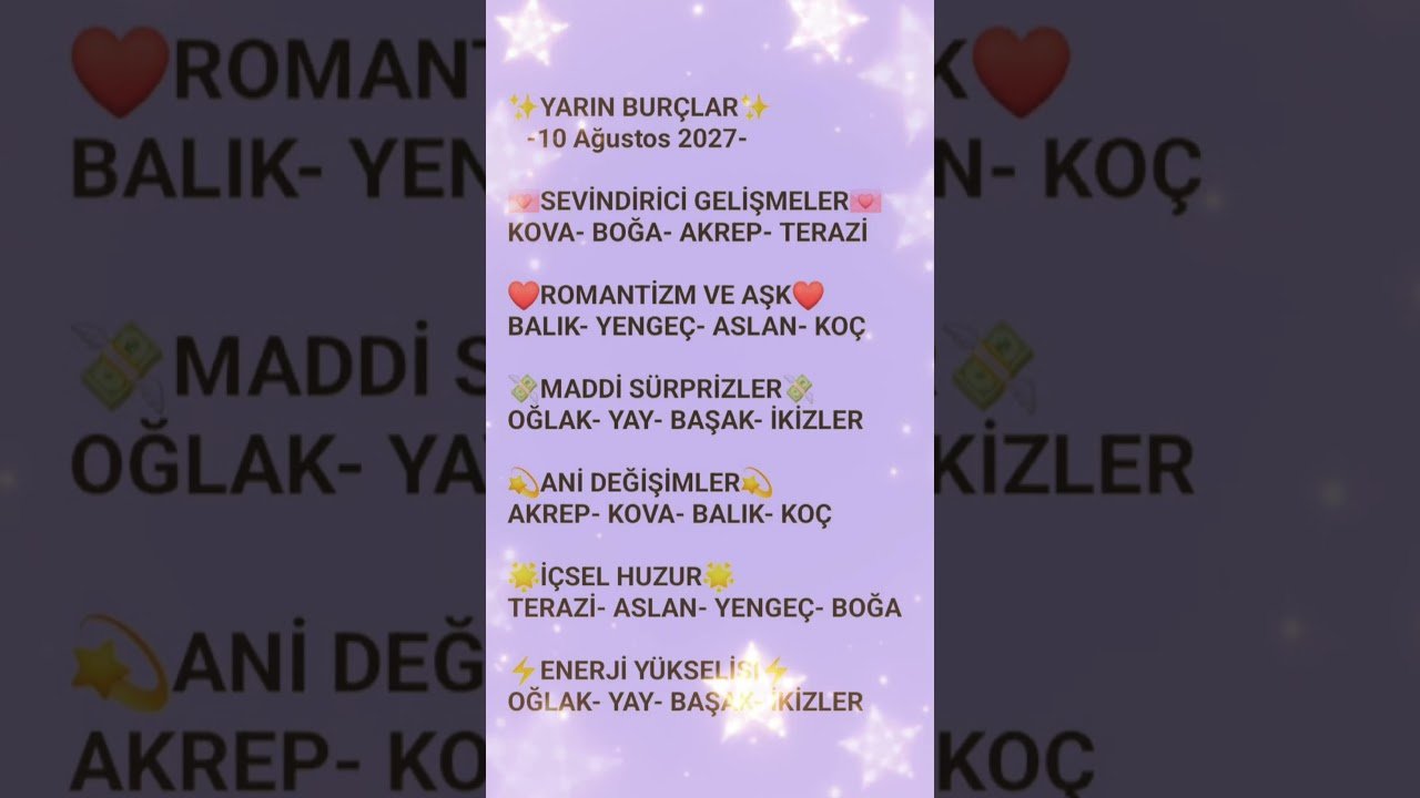No momento, você está visualizando ✨YARIN BURÇLAR✨ #burçlarhakkında #eyemsa #astroloji #burçlar #astrolojiyorumu #enerji #tarot