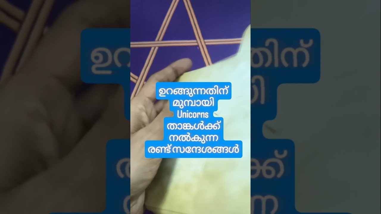 No momento, você está visualizando 🦄 അനുഗ്രഹമുണ്ട് #angeloracle #malayalmtarotreading #tarot