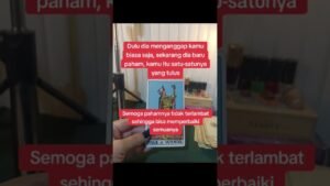 Leia mais sobre o artigo Dia sudah menyadarinya #tarot #fypyoutube