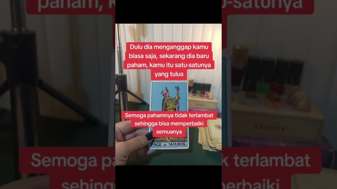 No momento, você está visualizando Dia sudah menyadarinya #tarot #fypyoutube