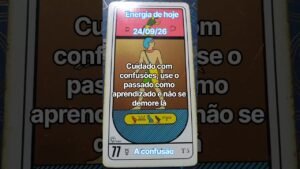 Leia mais sobre o artigo Energia de hoje 24/09/26 #tarot #previsão #energiadehoje WhatsApp 11 94045-5074