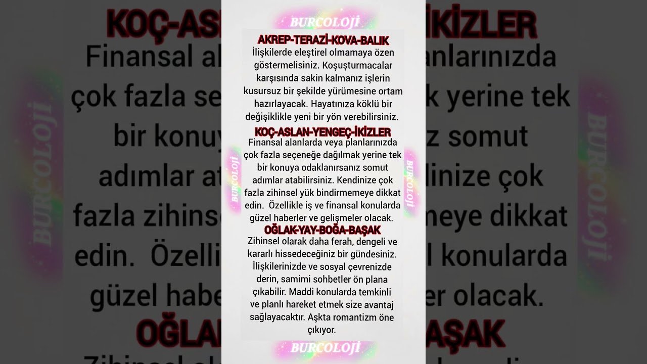 No momento, você está visualizando Günlük Burç Yorumları 20 Eylül #astrology #burçlar #tarot