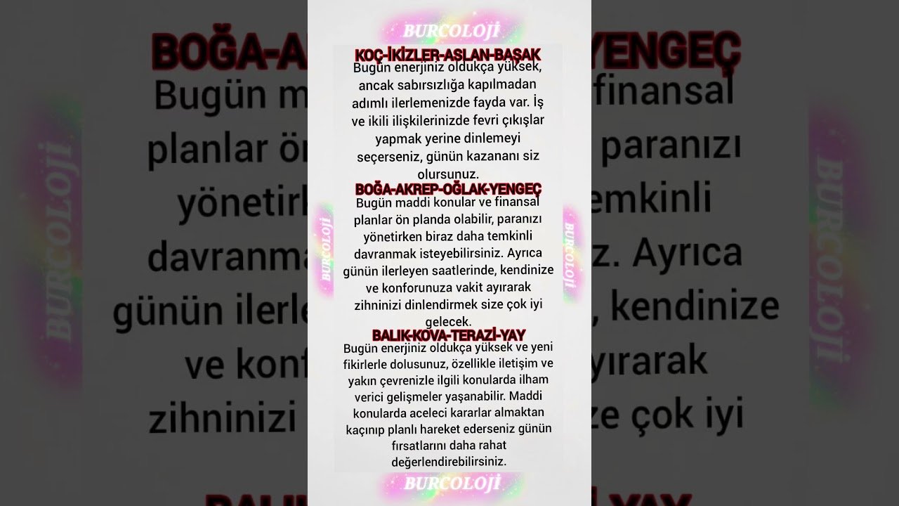 No momento, você está visualizando Günlük Burç Yorumları 26 Eylül #astrology #burçlar #tarot