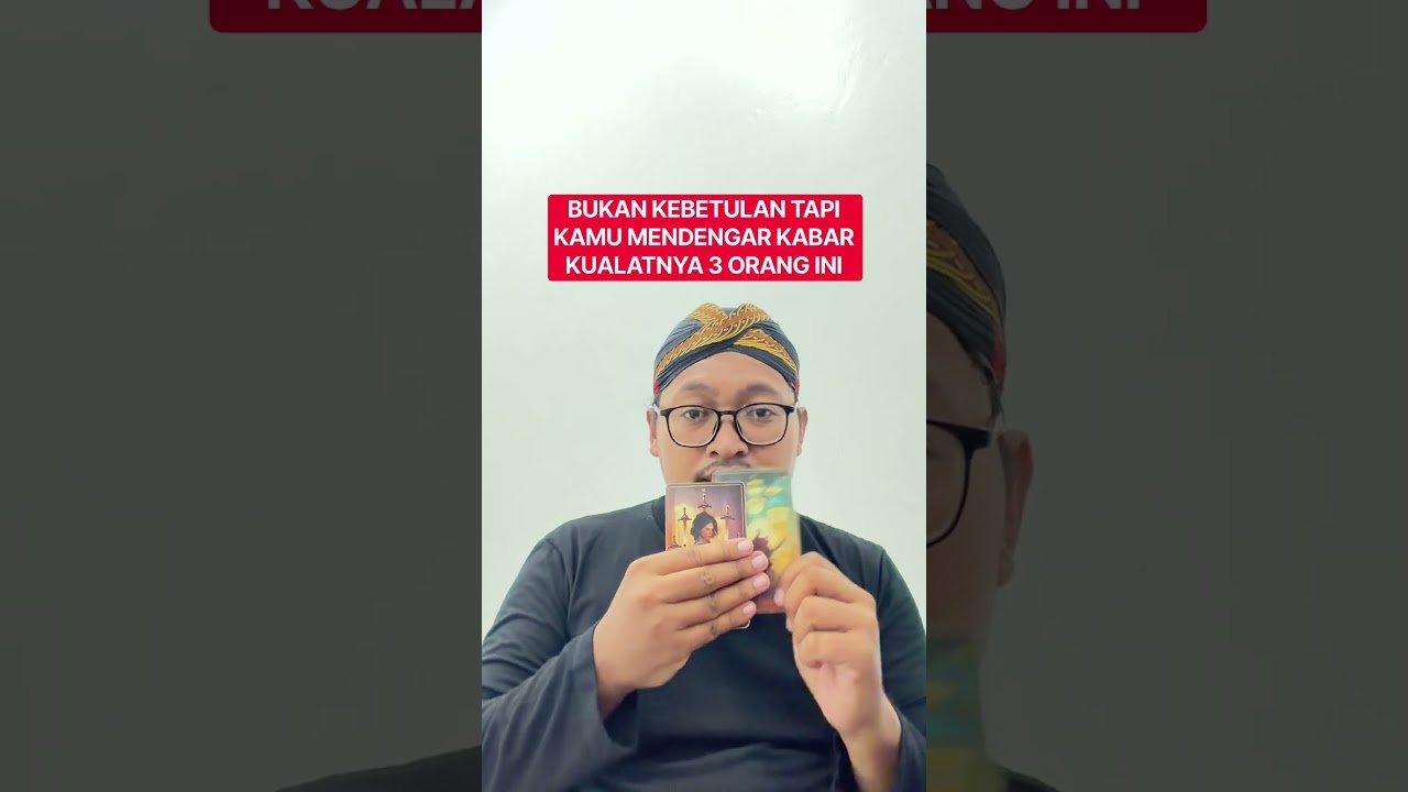 No momento, você está visualizando INI BUKAN KEBETULAN TAPI KAMU MENDENGAR KABAR KUALATNYA 3 ORANG INI #tarot #tarotreading