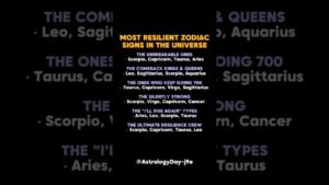Leia mais sobre o artigo MOST RESILIENT ZODIAC SIGN IN THE UNIVERSE #zodiac #zodiacsigns #astrology #horoscope #tarot