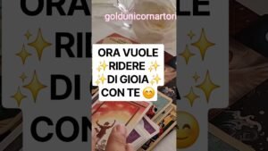 Leia mais sobre o artigo Ora Vuole Ridere di Gioia con Te ❤️#shorts #tarocchi #tarot #goldunicornart
