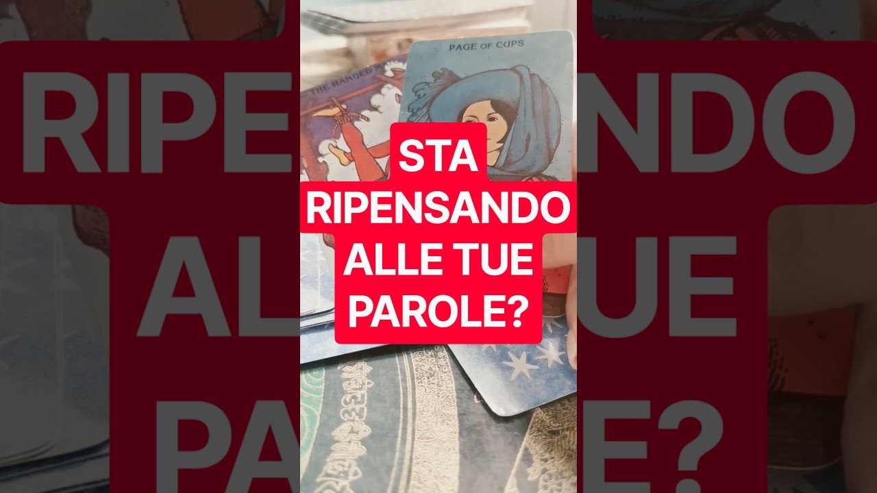 No momento, você está visualizando STA RIPENSANDO ALLE TUE PAROLE?❤️#tarot #tarocchi #tarot #trend #trending #love #fyp