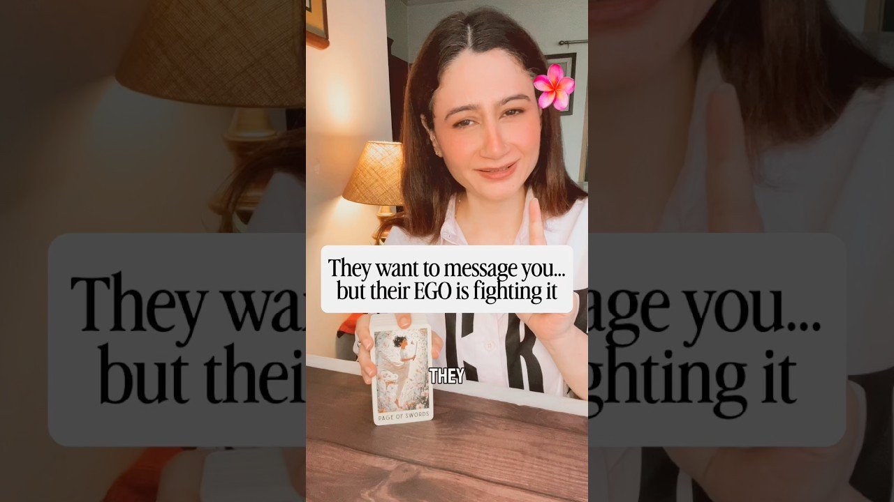 No momento, você está visualizando They want to message you but their ego is fighting it #tarot #tarotreading #tarotcards