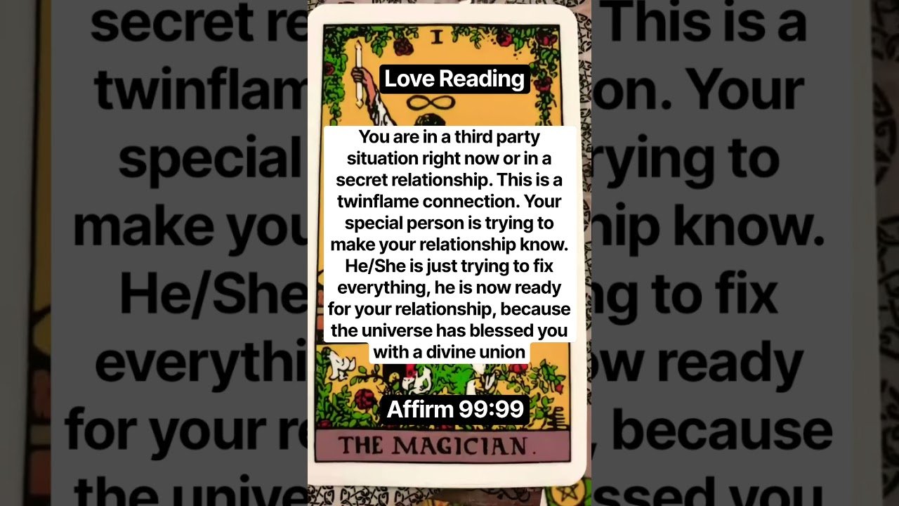 No momento, você está visualizando This is a twinflame connection #tarot #tarotreading #tarotreader #tarotcards #astrology #lovespell