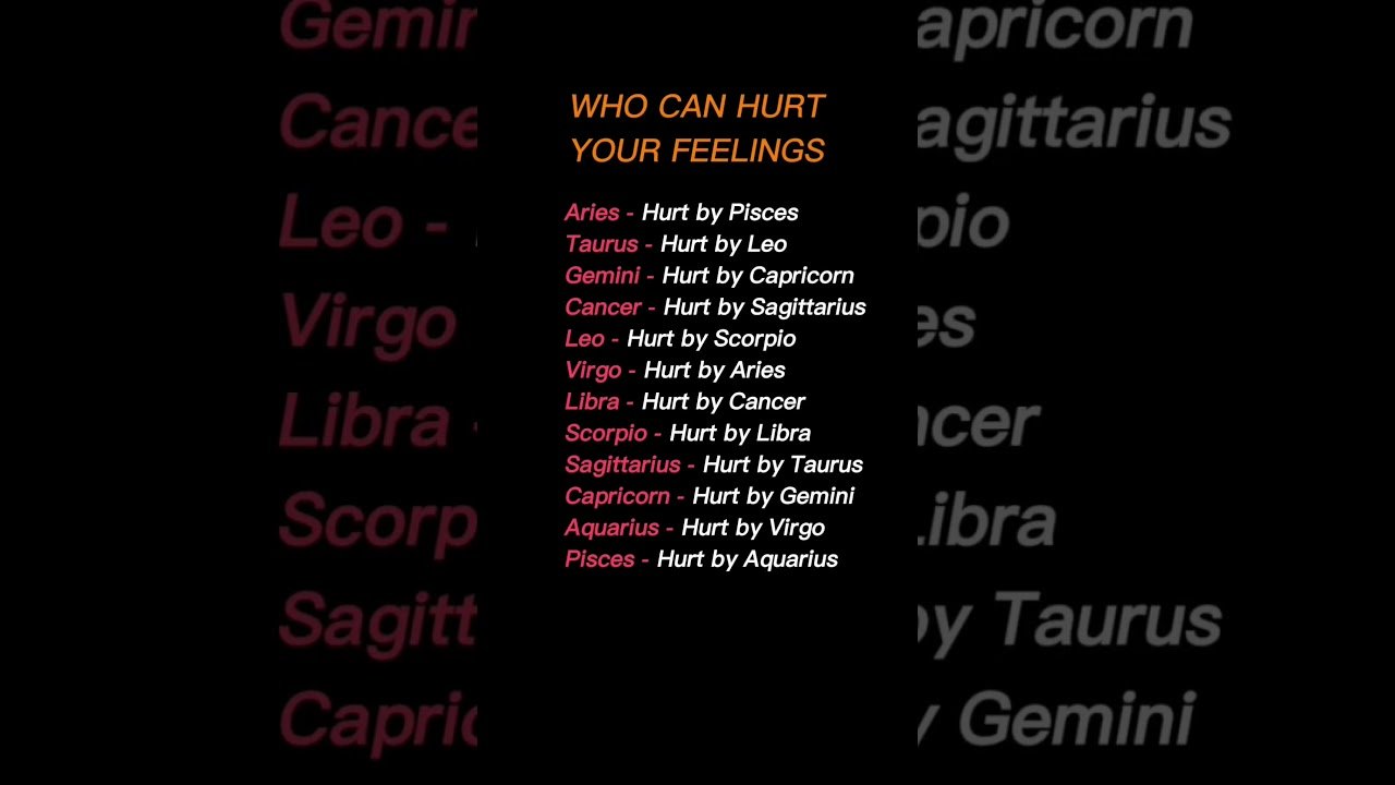No momento, você está visualizando WHO CAN HURT YOUR FEELINGS #zodiac  #zodiacsigns  #astrology  #horoscope  #tarot