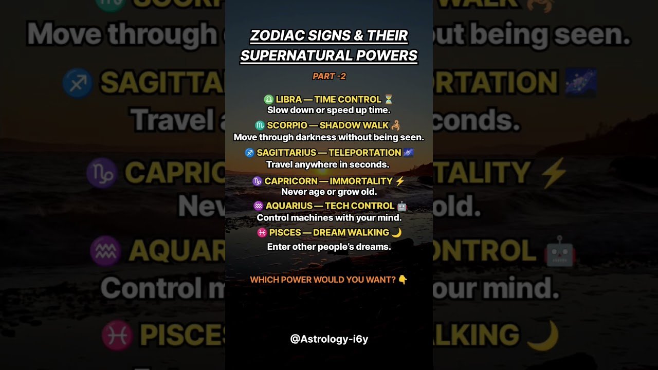 No momento, você está visualizando ZODIAC SIGN & THEIR SUPERNATURAL POWERS #zodiac #zodiacsigns #astrology #horoscope #tarot