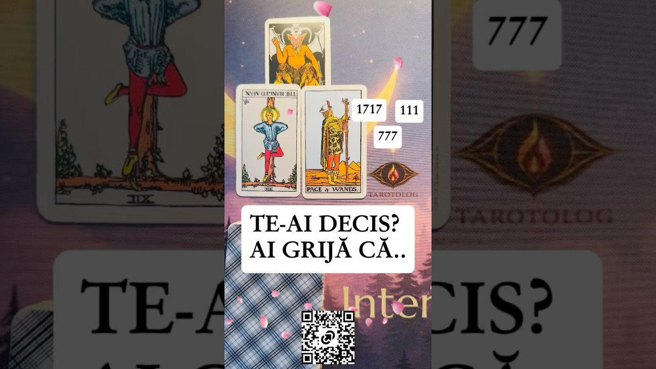 No momento, você está visualizando 🎥 TE-AI DECIS? AI GRIJĂ CĂ.. #etalaregenerala #tarot #tarotonline #citireintuitiva #nextstep #love