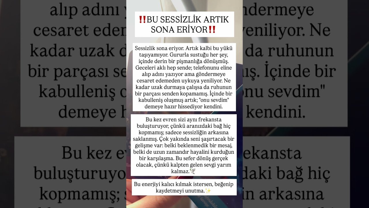 No momento, você está visualizando aklındaki kişi❤️ #tarot #astrolojiyorumu #aklimdakikisi #astroloji #katinaaşkfalı #tarotfalı