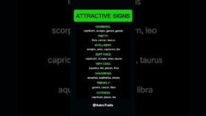 Leia mais sobre o artigo Attractive zodiac signs: Pretty, Charming & Dangerous!  #zodiac #astrology #horoscope #tarot