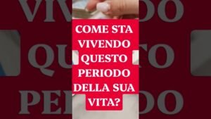 Leia mais sobre o artigo COME STA VIVENDO QUESTO PERIODO DELLA SUA VITA?😮 #tarot #viral #trend #fyp #trending #new