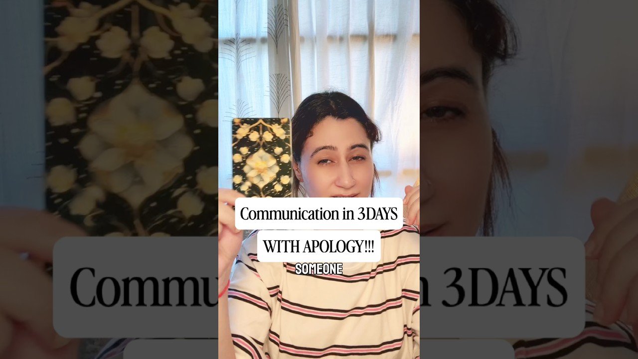 No momento, você está visualizando Communication in 3 days with apology #tarot #tarotreading #tarotcards