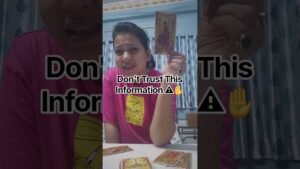Leia mais sobre o artigo ⚠️Don’t Trust This Information 🔥 #tarot #manipulation