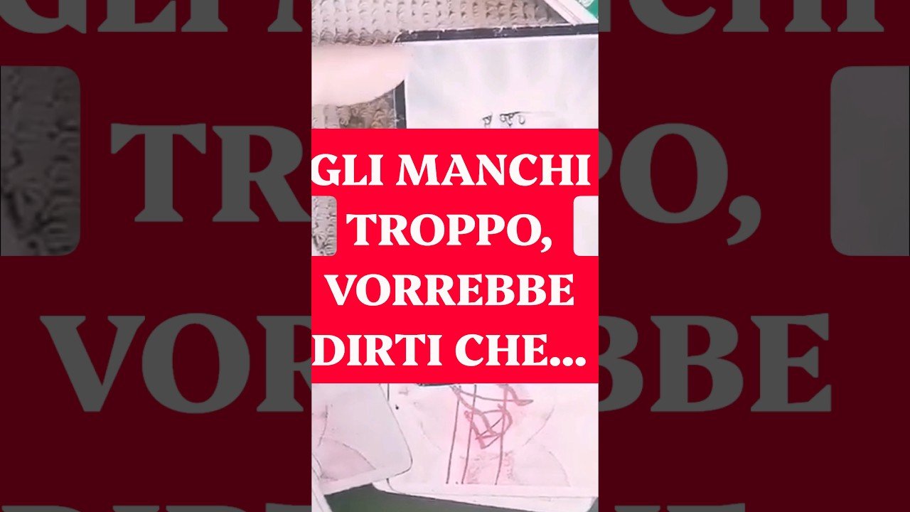 No momento, você está visualizando GLI MANCHI TROPPO, VORREBBE DIRTI CHE…✨ #tarot #viral #trend #fyp #trending #new #tarocchi