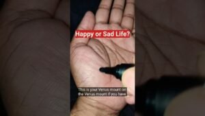 Leia mais sobre o artigo Happy & Sad Life? | Palmistry #astrology #jyotish #palmistry #tarot #sprituality #trending