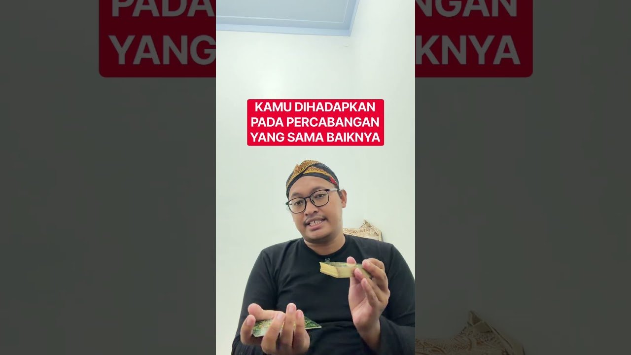 No momento, você está visualizando KAMU DIHADAPKAN PADA PERCABANGAN YANG SAMA BAIKNYA #tarot #tarotreading