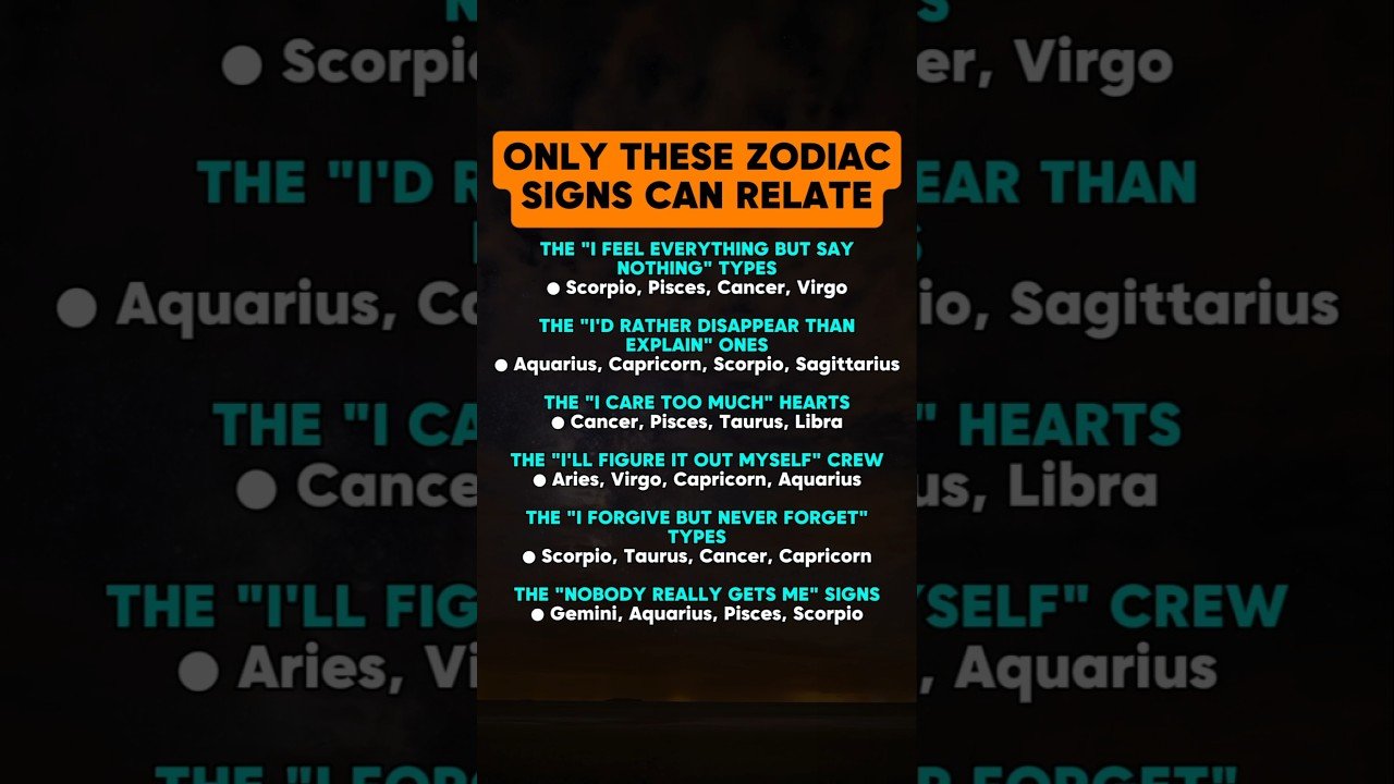 No momento, você está visualizando Only These Zodiac Signs Can Relate #zodiac #zodiacsigns #astrology #astrologysigns #horoscope #tarot