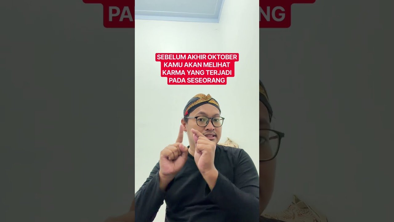 No momento, você está visualizando SEBELUM AKHIR OKTOBER KAMU AKAN MELIHAT KARMA YANG TERJADI PADA SESEORANG #tarot #tarotreading