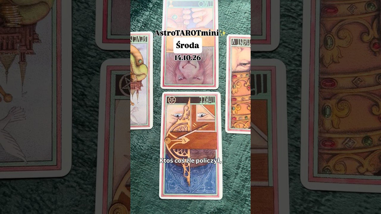 No momento, você está visualizando Środa 14.10.26✨AstroTAROTmini💫 PROGNOZA EZOTERYCZNA Dobrej Wiedźmy🧐 #tarot