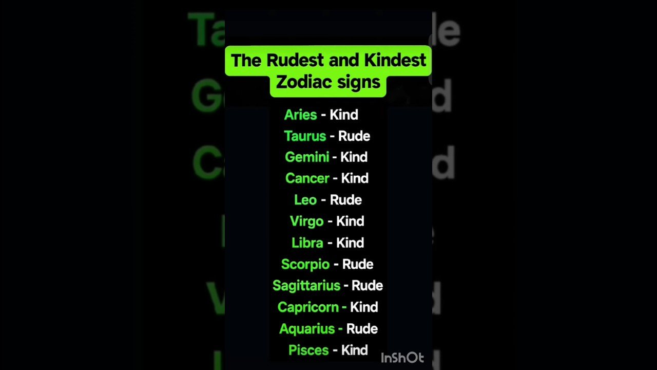 No momento, você está visualizando The rudest and kindest zodiac signs #zodiac #zodiacsigns #astrology #horoscope #tarot