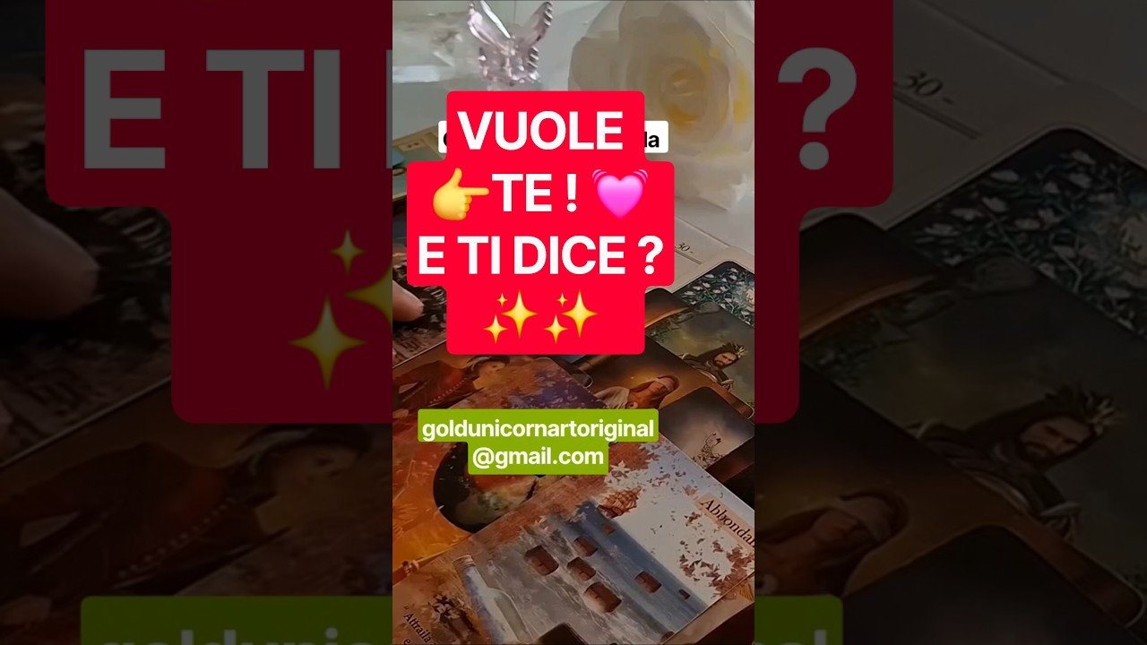 No momento, você está visualizando Vuole TE e Ti Dice…#shorts #tarocchi #tarot #GoldUnicornART