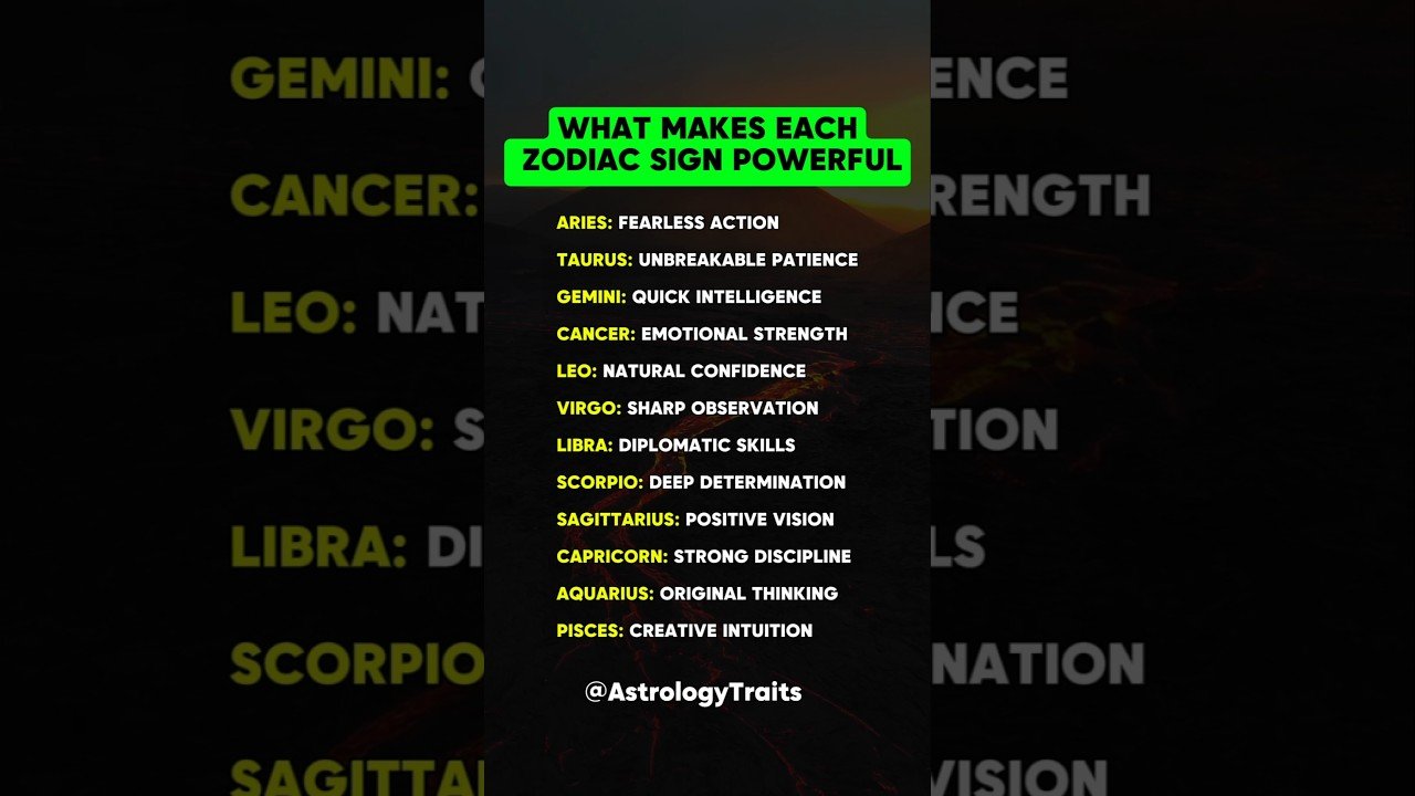 No momento, você está visualizando What Makes Each Zodiac Signs Powerful #zodiac #zodiacsigns #astrology #horoscope #tarot